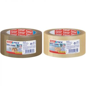 tesa Packband tesapack® 4124 ultra strong transparent, braun, 50,0 mm x 66,0 m 1 Rolle