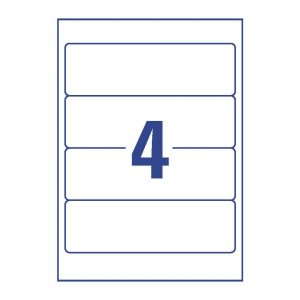 AVERY Zweckform Ordnerrücken-Etiketten breit / L4761-100, weiß, Inh. 400