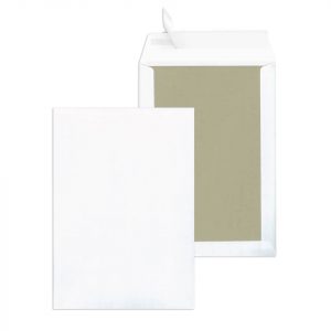 MAILmedia Papprückwandtaschen DIN B4 ohne Fenster weiß 10 St.