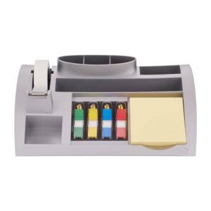 Tisch-Organizer, silbermetallic, gefüllt, 256 x 68 x 168mm POST-IT C50