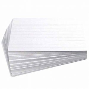 100 Karteikarten DIN A5 liniert