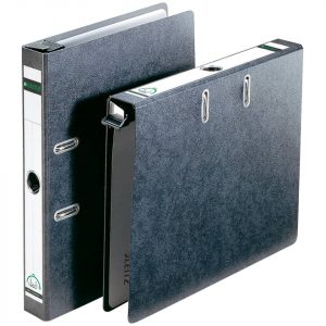 LEITZ 1822 Qualitäts-Hängeordner 180° schwarz, Hartpappe, 5cm, DIN A4