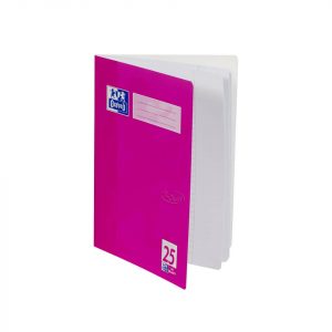 OXFORD Schulheft Touch Grün/Pink DIN A4 16 Blatt, liniert, Lin 25 mit Rand, 90g/m²