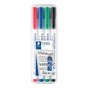 STAEDTLER pen Whiteboard-Marker 1mm, 4 St. farbsortiert