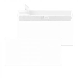 BONG Briefumschläge DIN lang ohne Fenster hochweiß haftklebend 250 St.