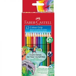 Farbstiftetui Colour Grip, 12er Kartonetui FABER CASTELL 112412