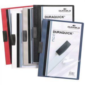 DURABLE Klemm-Mappe DURAQUICK, Weich-/Hartfolie, 20 Blatt