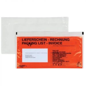 Begleitpapiertasche docuFIX®, DL/C5, selbstklebend, 250 Stück, rot