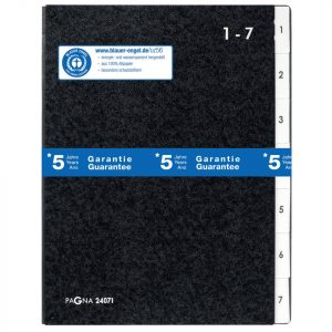 PAGNA Pultordner 1-7, A4, schwarz