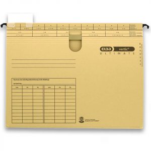 ELBA Hängehefter vertig Ultimate, A4, 240g/m², kfm. Heftung, mit Tasche, braun