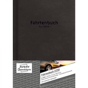 AVERY ZWECKFORM Fahrtenbuch 223D Hardcover, A5, 48 Blatt