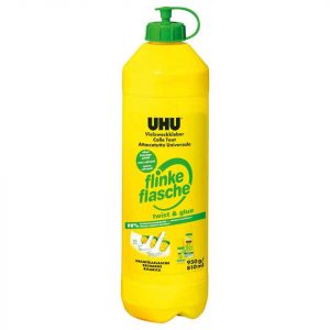 UHU Alleskleber flinke Flasche ohne Lösungsmittel Nachfüllflasche, 950g
