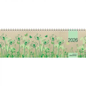 ZETTLER KALENDER Tischquerkalender Grasserie 2026