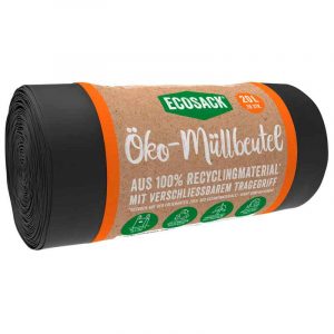 Öko-Müllbeutel ECOSACK® 20l schwarz, 20 St.