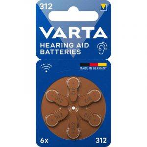 6 x Knopfzellen 312 1,45V, VARTA