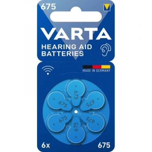 6 x Knopfzellen 675 1,45V, VARTA